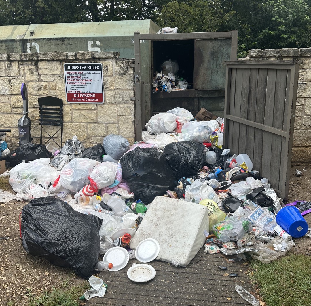 dumpster area cleanup