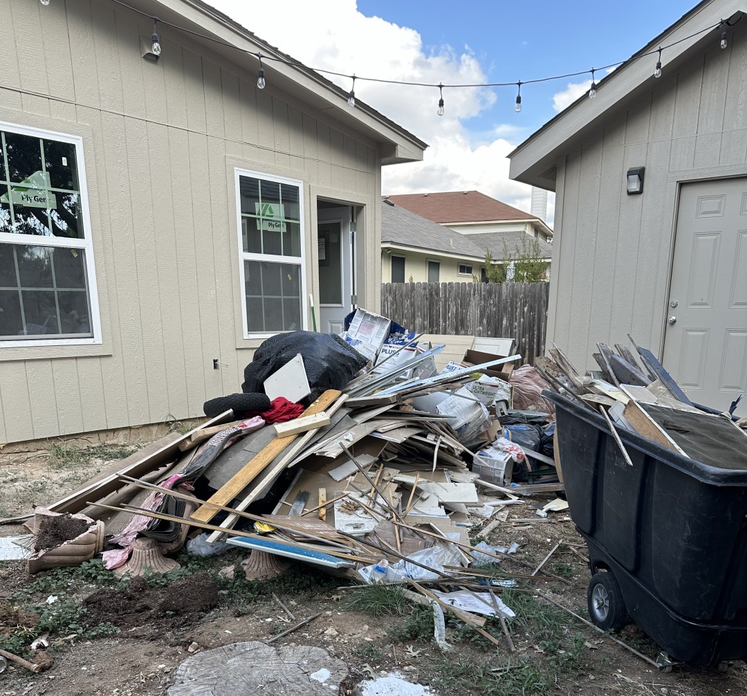 residential junk removal before